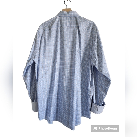 ๐ต 2 for $40 ๐ต EGARA BUTTON DOWN FLIP CUFF PLAID SHIRT - Picture 3 of 10